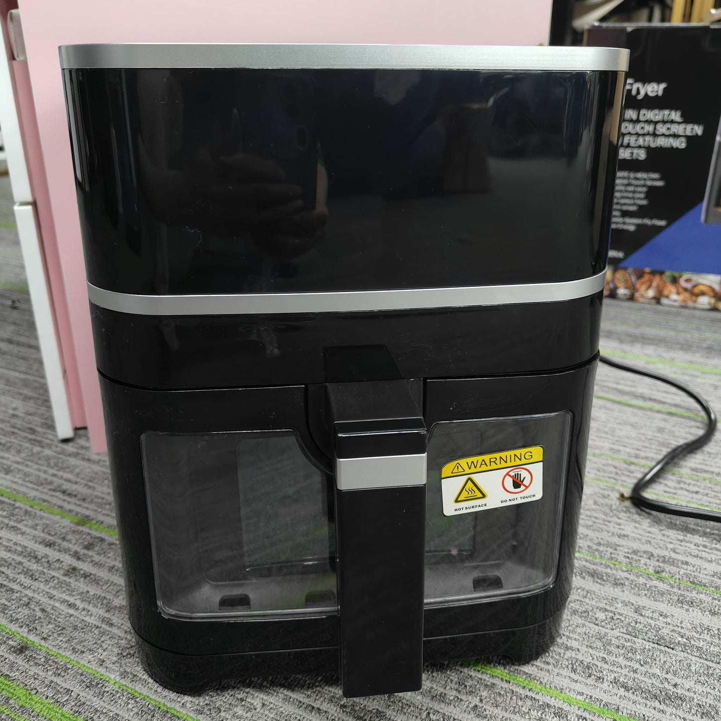 Digital Display Air Fryer 5.28-Qt 80% Less Oil, Nonstick Basket£¬Roast, Bake, Dry, Reheat, Broil