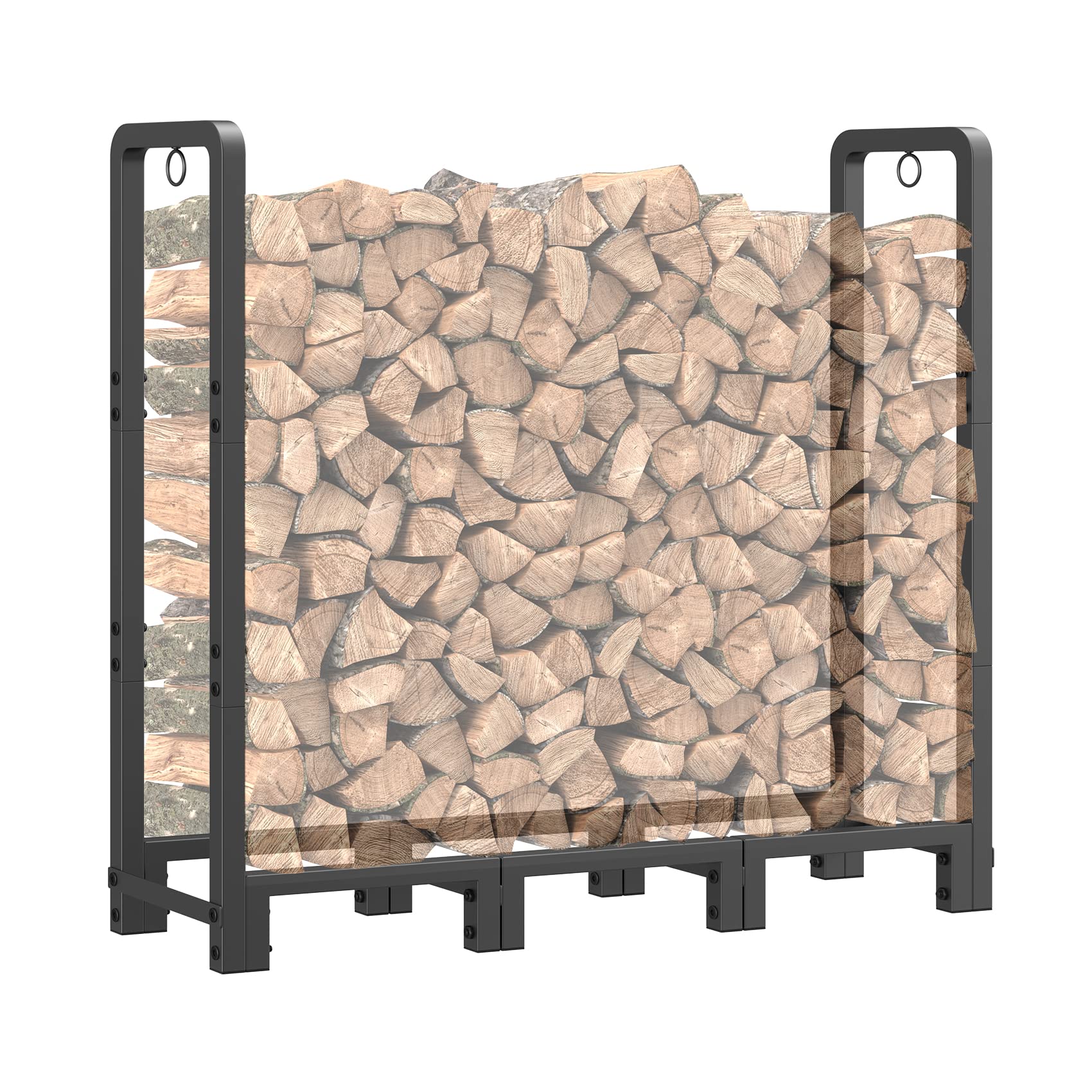 4ft discount firewood rack