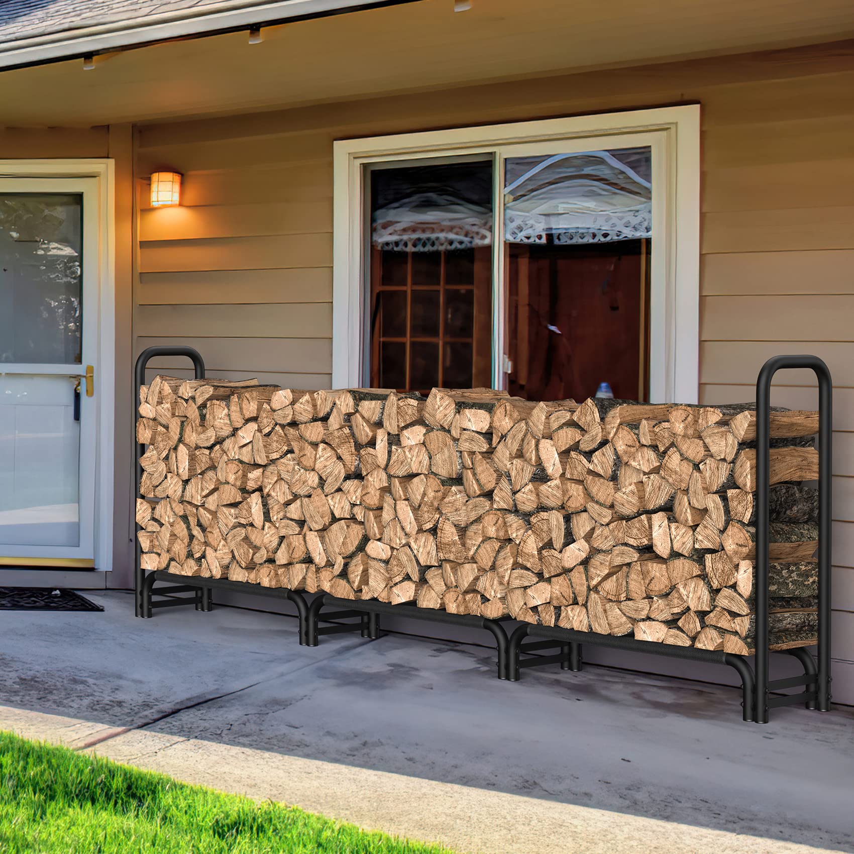 12 foot best sale firewood rack