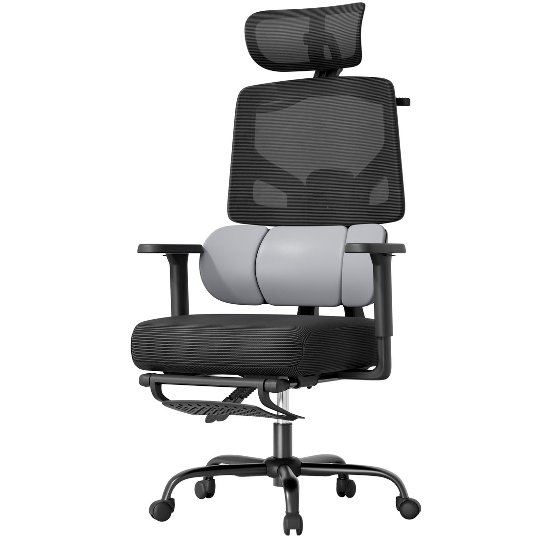 Mr IRONSTONE Ergonomic Office Chair with Footrest, Heavy Duty 400lbs M